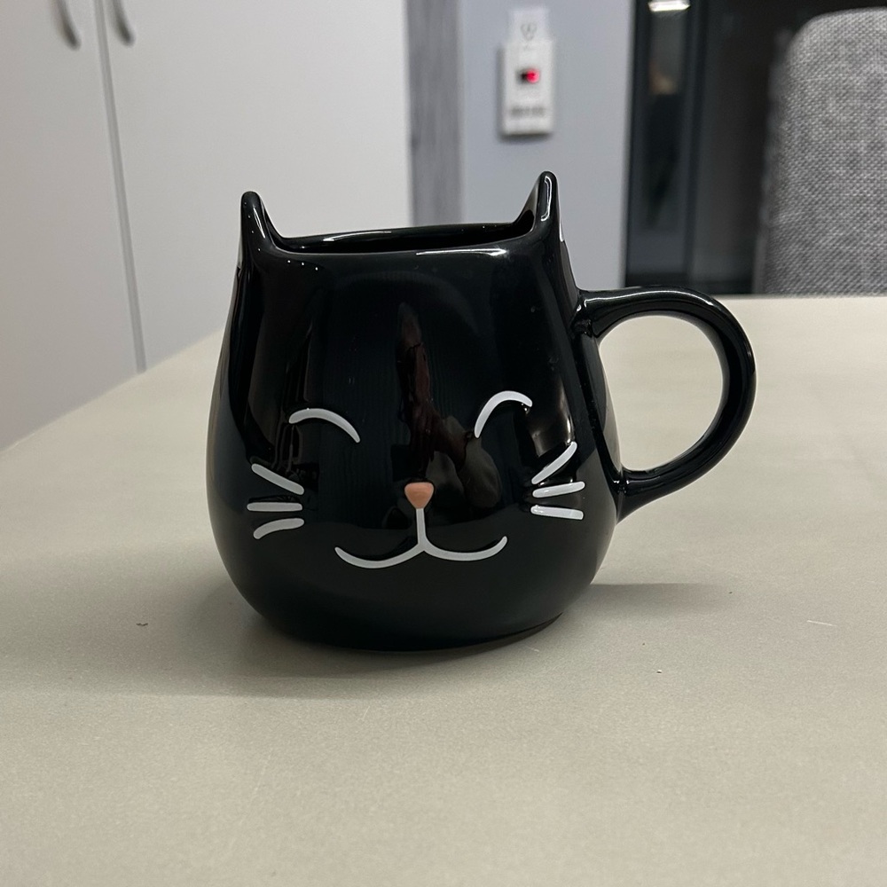 Cost Plus World Market Black Cat Mug - Picture 2 of 8